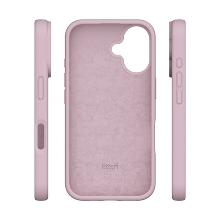 Etui Etteri Silicone case do iPhone 16 6,1" jasnoróżowe