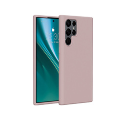 Etui Etteri Silicone Case do Samsung Galaxy S22 Ultra jasnoróżowe