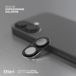 Etteri pełna ochrona aparatów do iPhone 17 czarna
