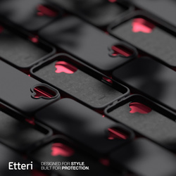 Etui Etteri Silicone Case do iPhone 16 6,1" czarne