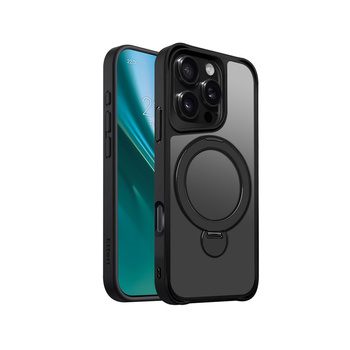 Etui Etteri Matt Mag Ring do iPhone 16 Pro 6,3" czarne