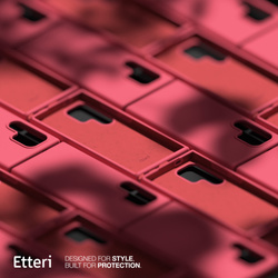 Etui Etteri Silicone Case do Samsung Galaxy S24 Ultra malinowe