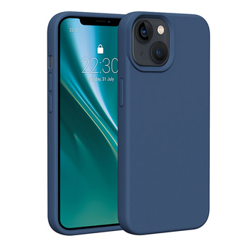 Etui Etteri Silicone Case do iPhone 14 6,1" ciemnoniebieskie