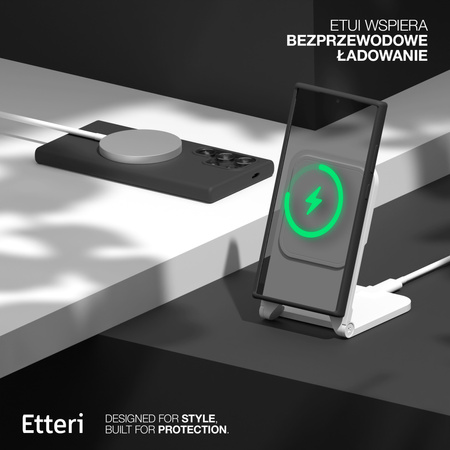 Etui Etteri Silicone Case do Samsung Galaxy S24 Ultra czarne