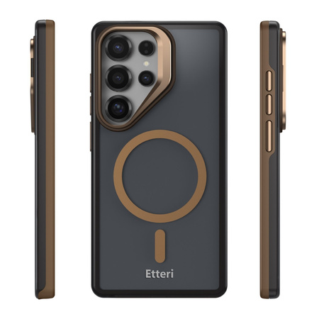 Nakładka Etteri Morning Fog do Samsung S25 Ultra brązowa