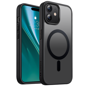 Etui Etteri Matt Mag do iPhone 12 / 12 Pro 6,1" czarne