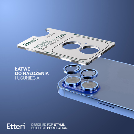 Etteri Camera Lens Protector szkło na aparat do iPhone 16 / 16 Plus niebieski