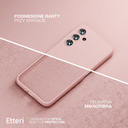 Etui Etteri Silicone Case do Samsung Galaxy A16 4G / A16 5G jasnoróżowe