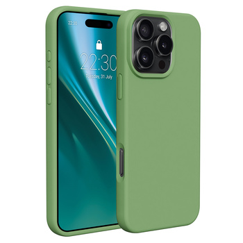 Etui Etteri Silicone Case do iPhone 16 Pro 6,3" jasnozielone