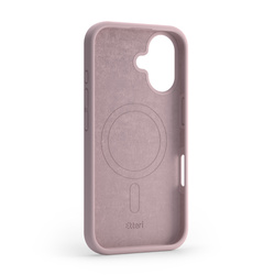 Etui Etteri Silicone Mag do iPhone 16 6,1" jasnoróżowe
