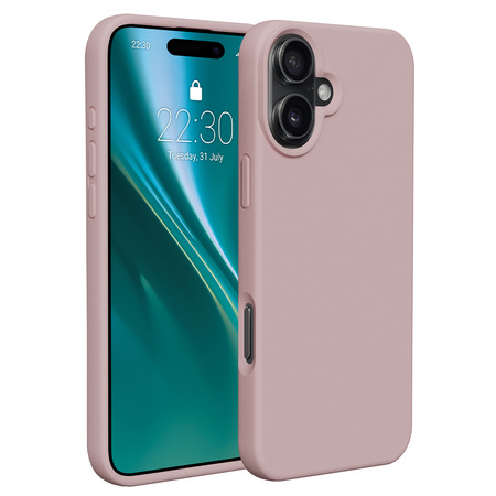 Etui Etteri Silicone case do iPhone 16 6,1" jasnoróżowe