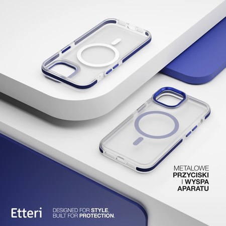 Etui Etteri Icy Mag do iPhone 12 / 12 Pro 6,1'' niebieskie