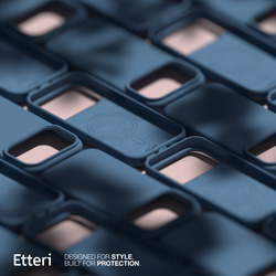 Etui Etteri Silicone Mag do iPhone 17 Pro Max ciemnoniebieskie