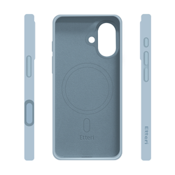 Etui Etteri Silicone Mag case do iPhone 17 jasnoniebieskie