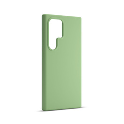 Etui Etteri Silicone Case do Samsung Galaxy S22 Ultra jasnozielone