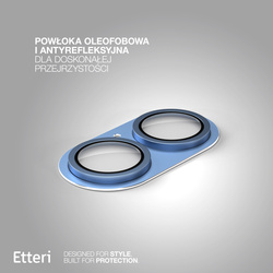 Etteri pełna ochrona aparatów do iPhone 17 niebieska