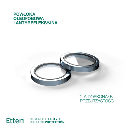 Etteri Camera Lens Protector szkło na aparat do iPhone 14 / 14 Plus niebieski