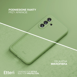 Etui Etteri Silicone Case do Samsung Galaxy S24 FE jasnozielone