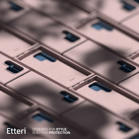 Etui Etteri Silicone Case do Samsung Galaxy S22 Ultra jasnoróżowe