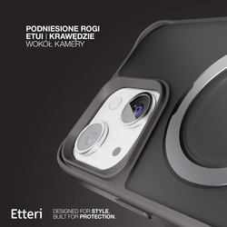 Etui Etteri Matt Mag Ring do iPhone 13 6,1" szare
