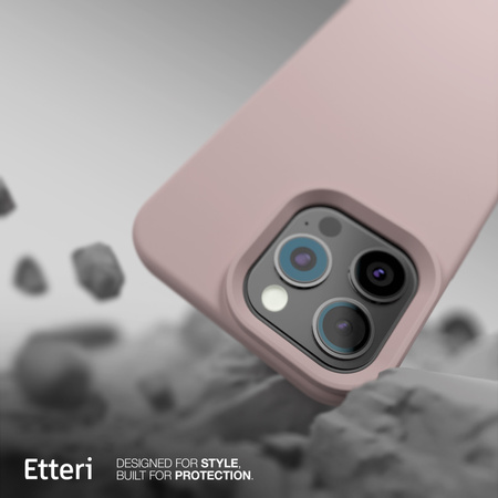 Etui Etteri Silicone Mag do iPhone 13 6,1" jasnoróżowe