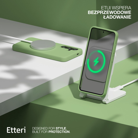 Etui Etteri Silicone Case do Samsung Galaxy S24 Plus jasnozielone