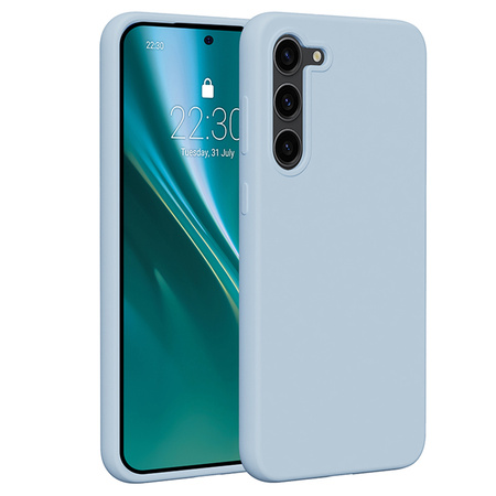 Etui Etteri Silicone Case do Samsung Galaxy S23 Plus jasnoniebieskie