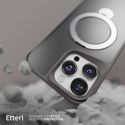 Etui Etteri Matt Mag Ring do iPhone 17 szare