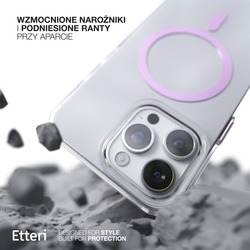 Etui Etteri Color Mag do iPhone 16 Pro 6,3" różowe