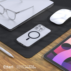 Etui Etteri Color Mag do iPhone 15 Pro Max 6,7" czarne