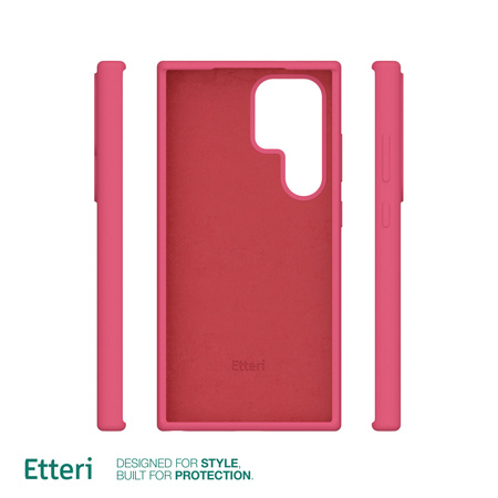 Etui Etteri Silicone Case do Samsung Galaxy S25 Ultra malinowe