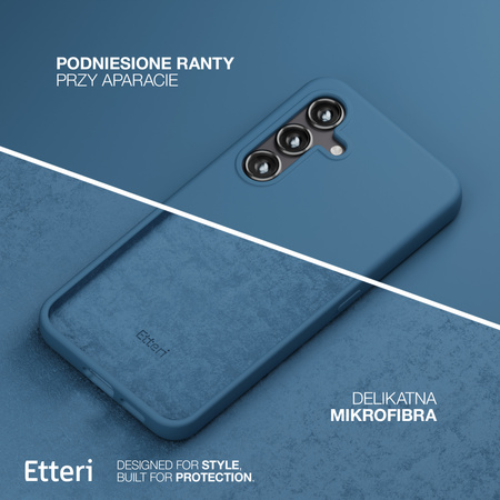 Etui Etteri Silicone Case do Samsung Galaxy S23 ciemnoniebieskie