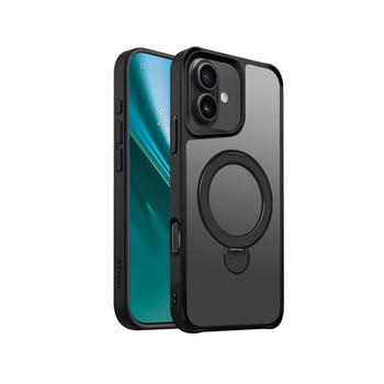 Etui Etteri Matt Mag Ring do iPhone 16 6,1" czarne
