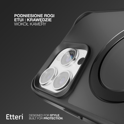 Etui Etteri Matt Mag Ring do iPhone 14 Pro 6,1" czarne