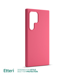 Etui Etteri Silicone Case do Samsung Galaxy S23 Ultra malinowe