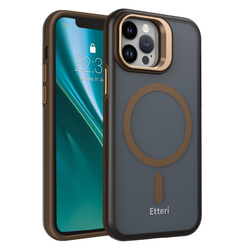 Nakładka Etteri Morning Fog do iPhone 12 / 12 Pro 6,1'' brązowa