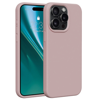 Etui Etteri Silicone Case do iPhone 15 Pro Max 6,7" jasnoróżowe