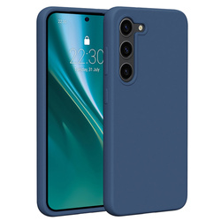 Etui Etteri Silicone Case do Samsung Galaxy S23 ciemnoniebieskie