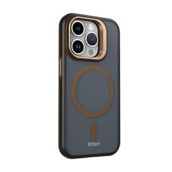 Nakładka Etteri Morning Fog do iPhone 14 Pro 6,1" brązowa