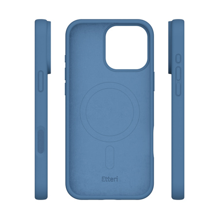 Etui Etteri Silicone Mag do iPhone 15 Pro Max 6,7" ciemnoniebieskie