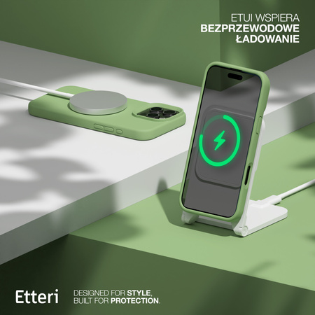 Etui Etteri Silicone Case do iPhone 15 Pro 6,1" jasnozielone