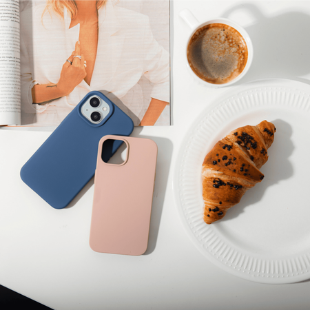 Etui Etteri Silicone Case do iPhone 16 Pro 6,3" ciemnoniebieskie