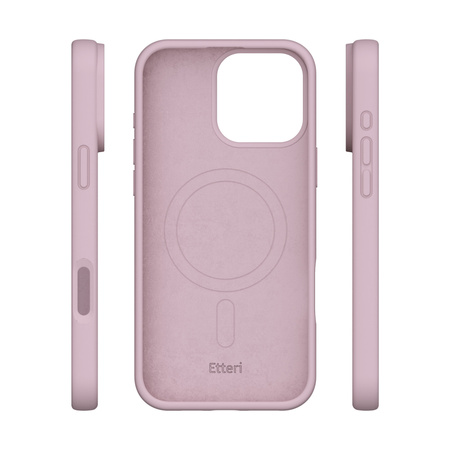 Etui Etteri Silicone Mag do iPhone 13 6,1" jasnoróżowe