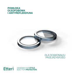 Etteri Camera Lens Protector szkło na aparat do iPhone 14 / 14 Plus niebieski