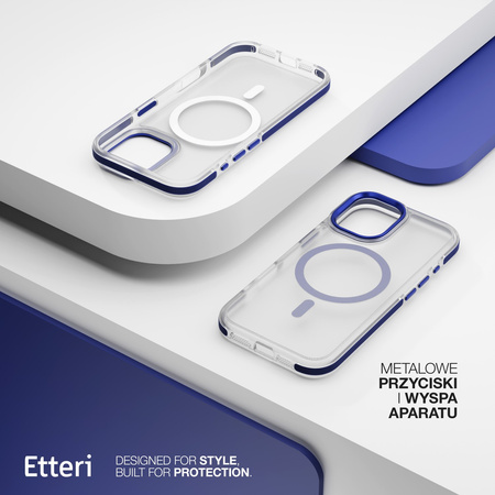 Etui Etteri Icy Mag do iPhone 17 niebieskie