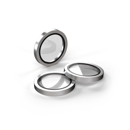 Etteri Camera Lens Protector szkło na aparat do iPhone 15 Pro / 15 Pro Max srebrny