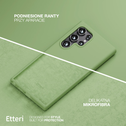 Etui Etteri Silicone Case do Samsung Galaxy S24 Ultra jasnozielone