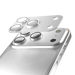 Etteri pełna ochrona aparatów do iPhone 17 Pro Max srebrna