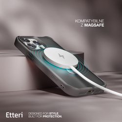 Etui Etteri Matt Mag Ring do iPhone 15 Pro 6,1" szare
