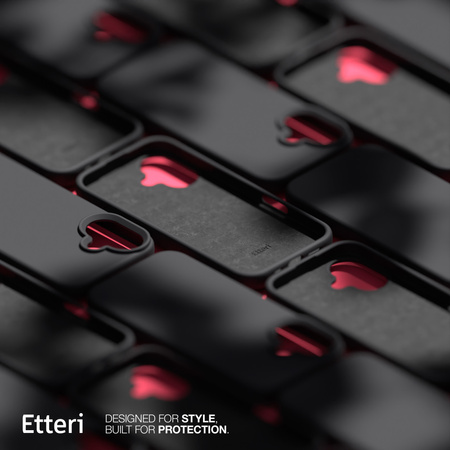 Etui Etteri Silicone Case do iPhone 16 6,1" czarne